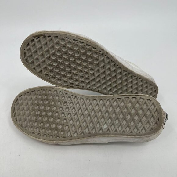 Vans White Classic Slip-On Canvas Sneakers | Size 7.5 - Picture 8 of 10